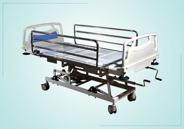 GI-105D – ICU BED – HI-LOW TYPE WITH S.S. RAILINGS