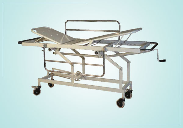 GI-115A HI – LOW STRETCHER CUM TRANSFER TROLLEY